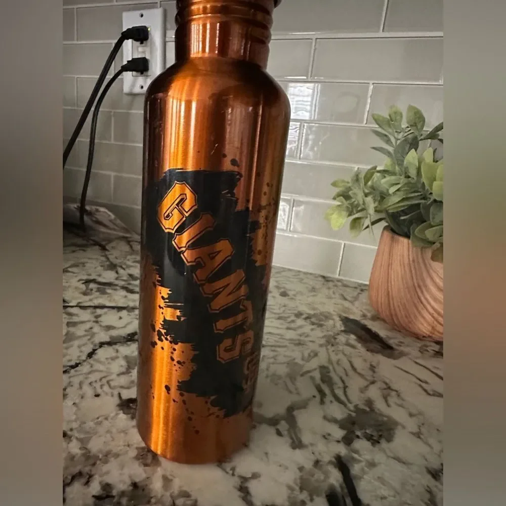San Francisco Giants Orange & Black Stainless Water Bottle Canister